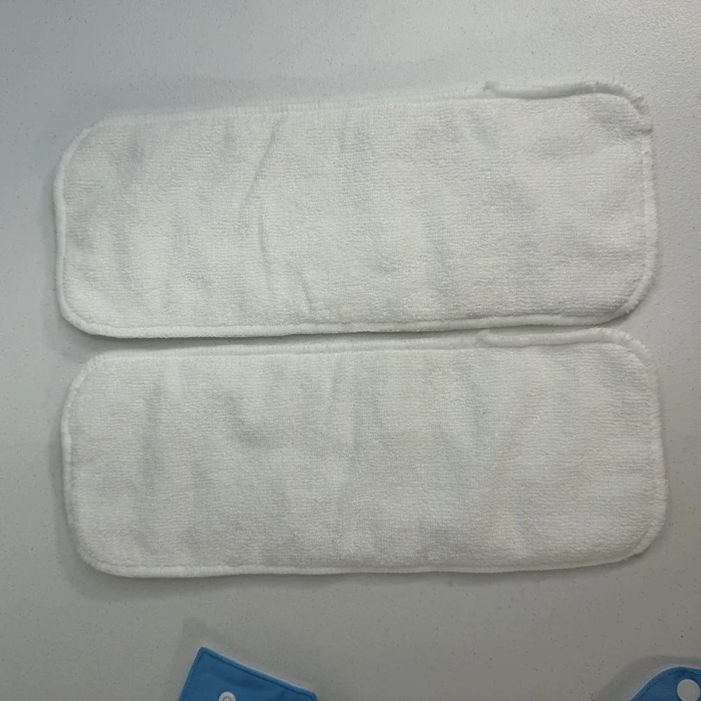 AlvaBaby Cloth Diaper With 2 Inserts Reusable Liner OS OSMF Blue NEW